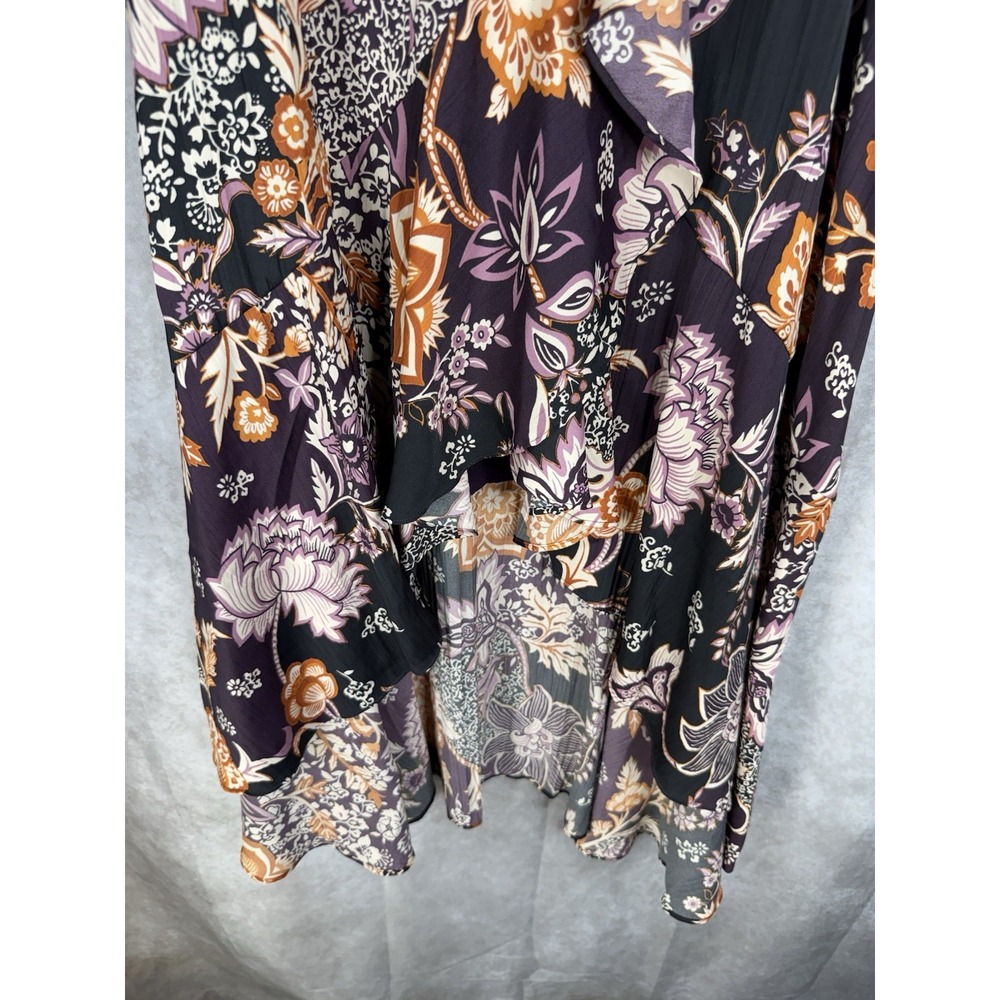 Maeve x Anthropologie Ruffled Wrap Maxi Floral Skirt Sz XXS Fall Autumn - Picture 8 of 8